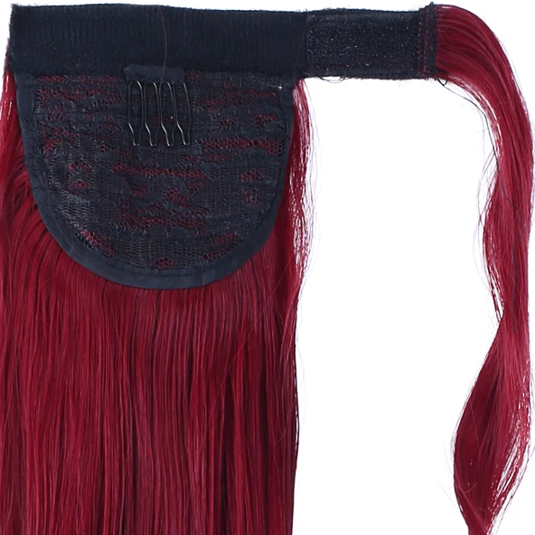 Bağlamalı Dalgalı At Kuyruğu - Kızıl - Resim 4