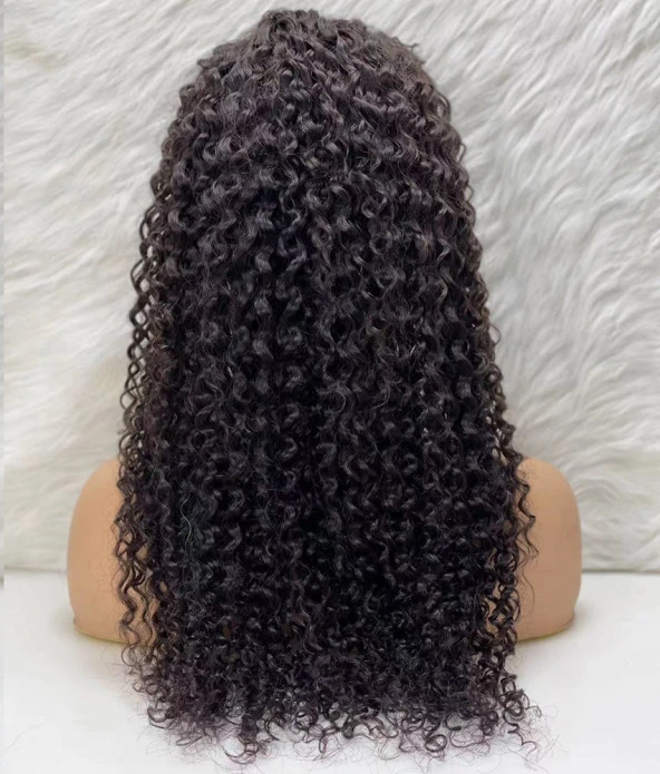 Gerçek Front Lace Tül Peruk - Su Dalgası - Doğal 60-65cm - Resim 4