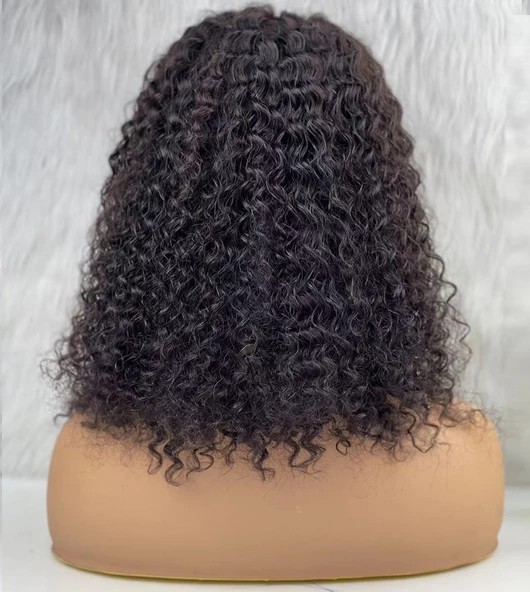 Gerçek Front Lace Tül Peruk - Kabarık Dalga - Doğal 50-55cm - Resim 4