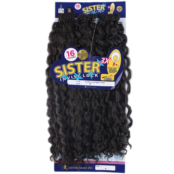 Sister Afro Dalgası Saç-Kahverengi 4 - Resim 3