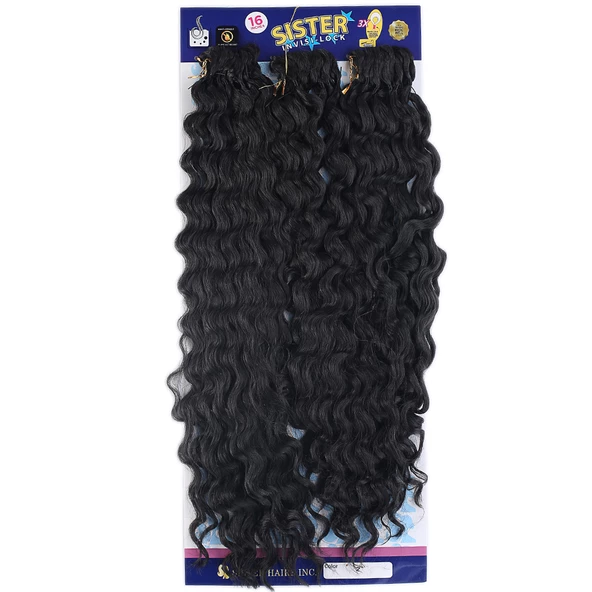 Sister Afro Dalgası Saç-Koyu Kestane 2