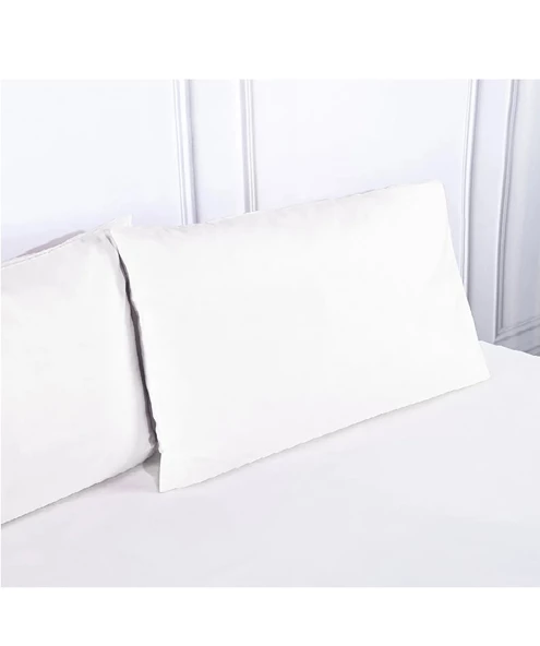 2li Pamuklu Yastık Kılıfı (50x70)-Beyaz
