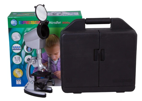 Bresser Junior Biotar 300–1200x Microscope, with case