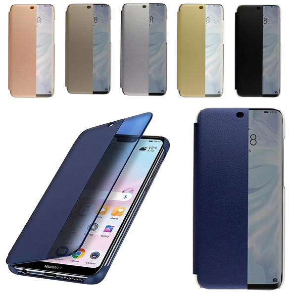 Huawei Mate 30 Pro Yarım Cam Kapaklı Kılıf ürün görseli 1