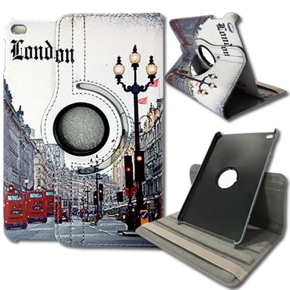 Apple Ipad Pro 12,9 inç Döner Standlı Tablet Kılıfı - 8