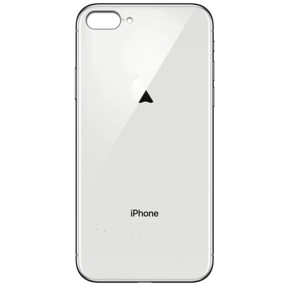 Apple Iphone 7 / 8 Plus Araç Tutucu Mıknatıslı Logolu Arka Cam Kapak Kılıf - 10