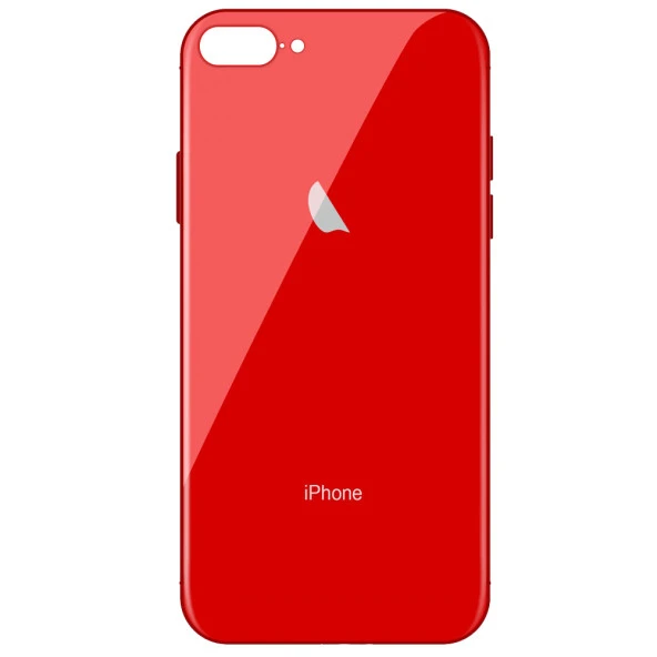 Apple Iphone 7 / 8 Plus Araç Tutucu Mıknatıslı Logolu Arka Cam Kapak Kılıf - 12