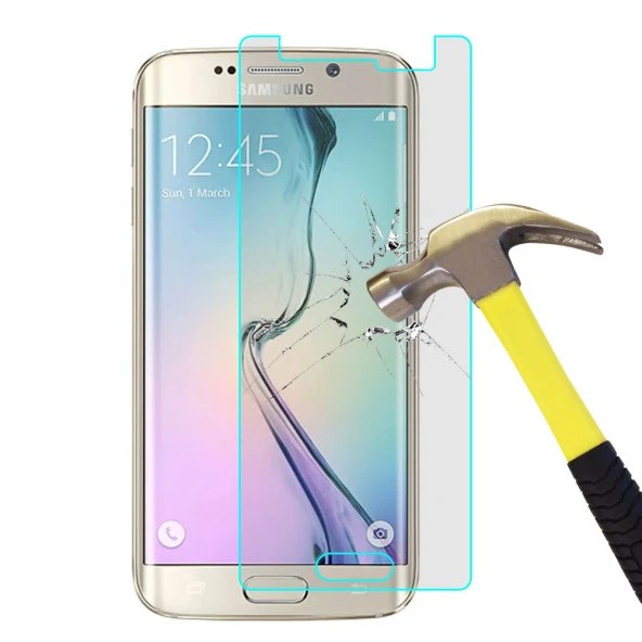 Samsung Galaxy S6 Edge Temperli Kırılmaz Cam Ekran Koruyucu - Resim 2