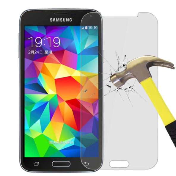 Samsung Galaxy S5 Temperli Kırılmaz Cam Ekran Koruyucu - Resim 2