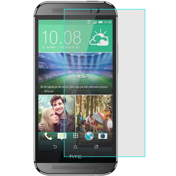 HTC One M8 Temperli Kırılmaz Cam Ekran Koruyucu