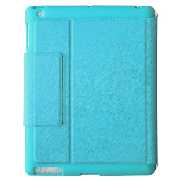 Apple IPAD 2 IPAD 3 Kapaklı Silikon Standlı Tablet Kılıfı MD291 - Resim 6