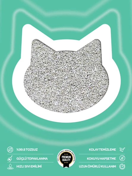 2li Avantaj Paketi Kokuya Hassas Topaklanan Tozsuz Kokusuz Bentonit Kedi Kumu 2x10kg - 2
