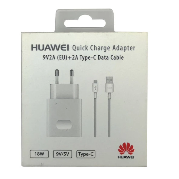 Huawei 18W 2A Type-C Hızlı Şarj Adaptör ve Data Kablosu