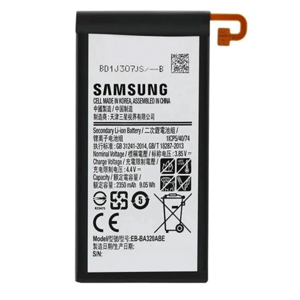 Samsung Galaxy A320 A3 2017 Batarya Pil EB-BA320ABE