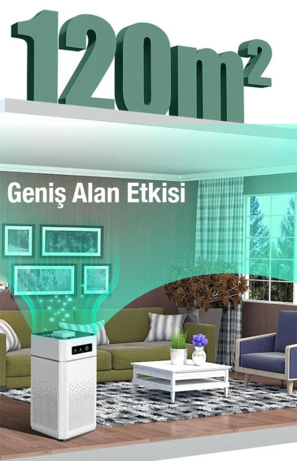 Coofbe 120 metrekare Etkili Sivrisinek Kovucu Etkili Ultrasonik Kötü Koku Giderici Hava Temizleyici - 3