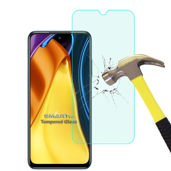 Poco M3 Temperli Kırılmaz Cam Ekran Koruyucu