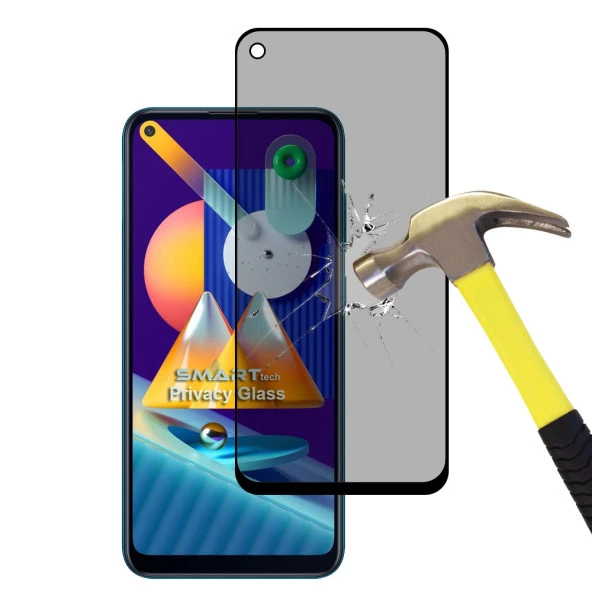 Samsung Galaxy M11 Yandan Görünmeyen 5D Hayalet Ekran Koruyucu ürün görseli 1