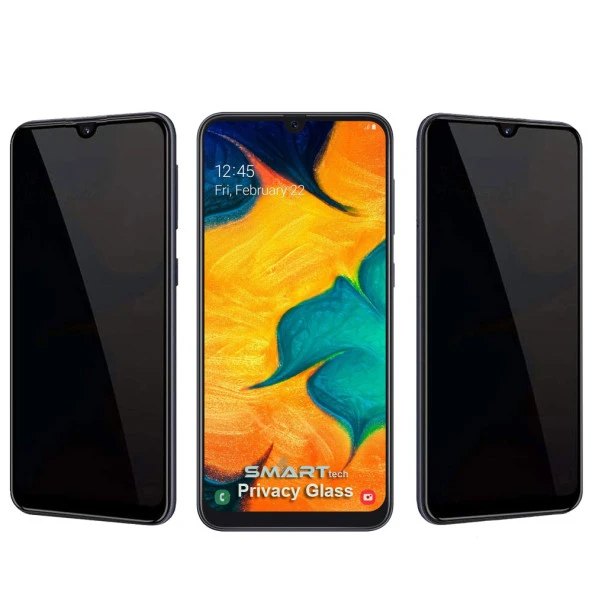Samsung Galaxy A30 Yandan Görünmeyen 5D Hayalet Ekran Koruyucu - Resim 2