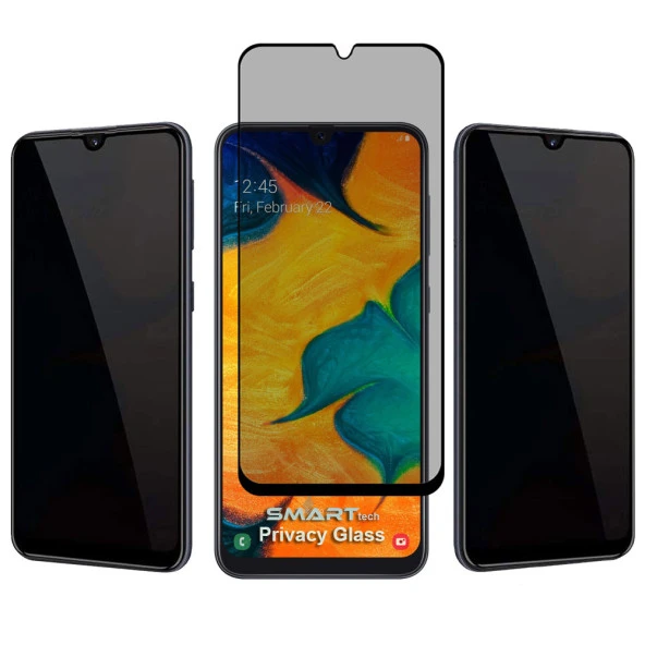 Samsung Galaxy A30 Yandan Görünmeyen 5D Hayalet Ekran Koruyucu - Resim 3