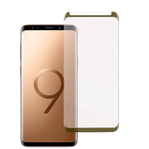 Samsung Galaxy S9 Plus Tam Kaplayan Kavisli Cam Ekran Koruyucu - 2