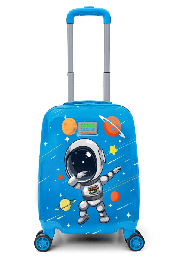 Coral High Kids Lacivert Mavi Astronot Çocuk Valizi