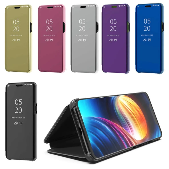 Huawei Mate 20 Pro Aynalı Kapaklı Lüx Kılıf ürün görseli 1