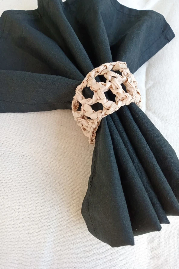 6 Adet Paper Otantik Peçete Halkası - Resim 2