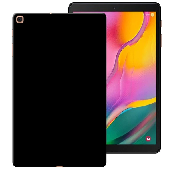 Samsung Galaxy Tab T510 Rubber Yıkanabilir Silikon Kılıf - Resim 2