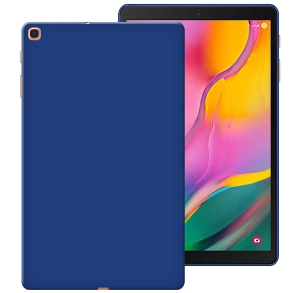 Samsung Galaxy Tab T510 Rubber Yıkanabilir Silikon Kılıf - Resim 6