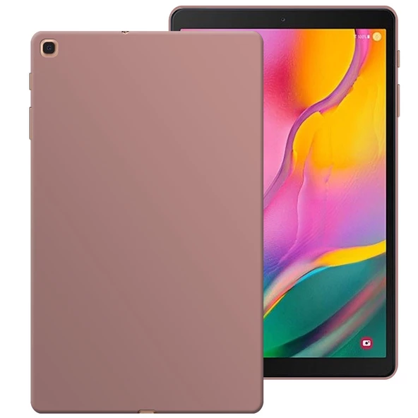Samsung Galaxy Tab T510 Rubber Yıkanabilir Silikon Kılıf - Resim 4