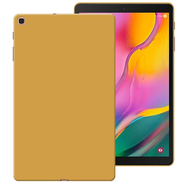 Samsung Galaxy Tab T510 Rubber Yıkanabilir Silikon Kılıf - Resim 8