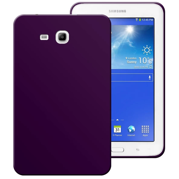 Samsung Galaxy Tab 3 Lite T110 Rubber Yıkanabilir Silikon Kılıf - 8