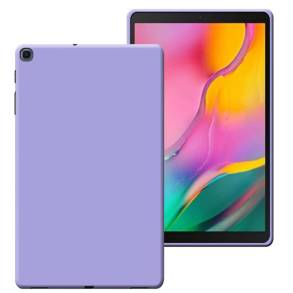 Samsung Galaxy A Tab SM T510 10,1 inç Lansman Silikon Yumuşak Dokulu Kılıf - Resim 2