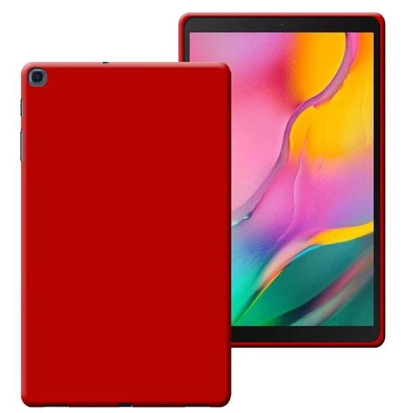 Samsung Galaxy A Tab SM T510 10,1 inç Lansman Silikon Yumuşak Dokulu Kılıf - Resim 8