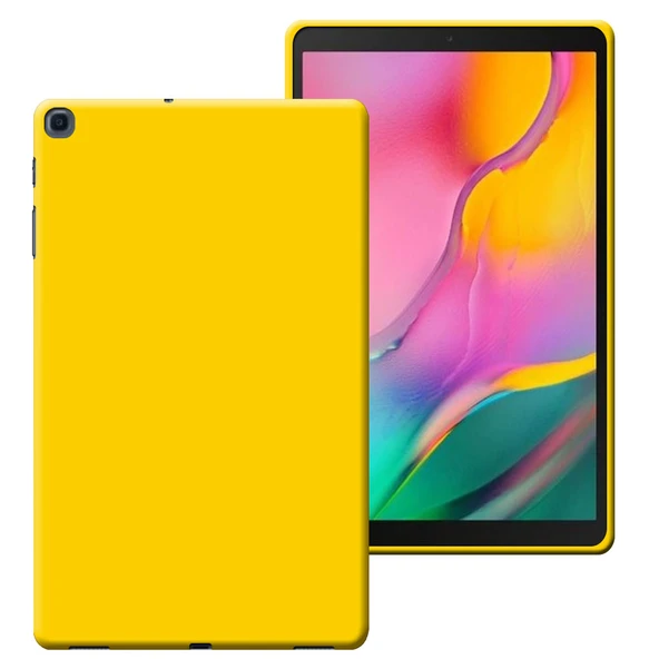 Samsung Galaxy A Tab SM T510 10,1 inç Lansman Silikon Yumuşak Dokulu Kılıf - Resim 7
