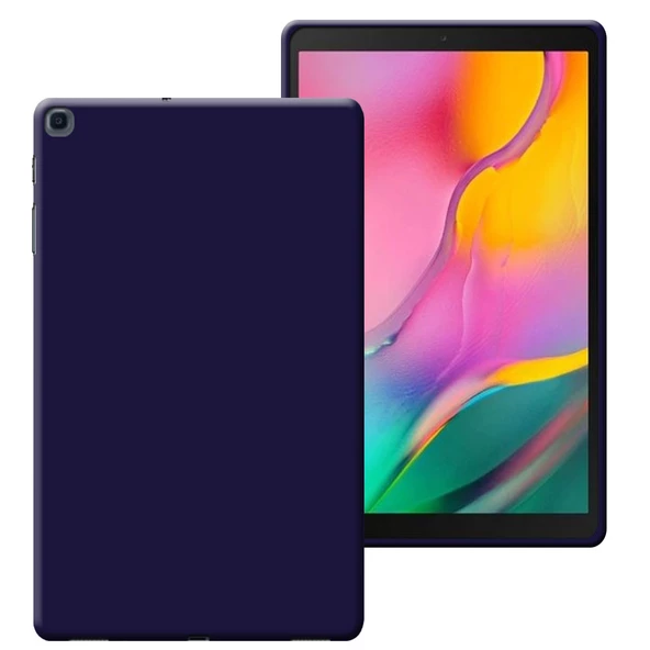 Samsung Galaxy A Tab SM T510 10,1 inç Lansman Silikon Yumuşak Dokulu Kılıf - Resim 3