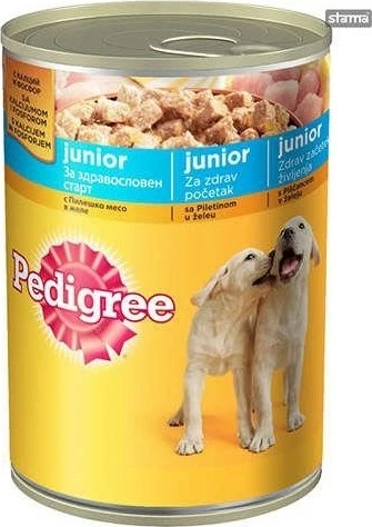 Pedigree Tavuklu Yavru Köpek Konservesi 400gr x 24 adet - 1