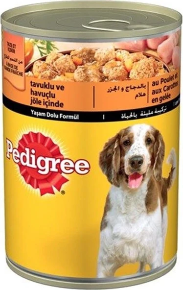 Pedigree Tavuklu Yetişkin Köpek Konservesi 400 Gr x 12 adet