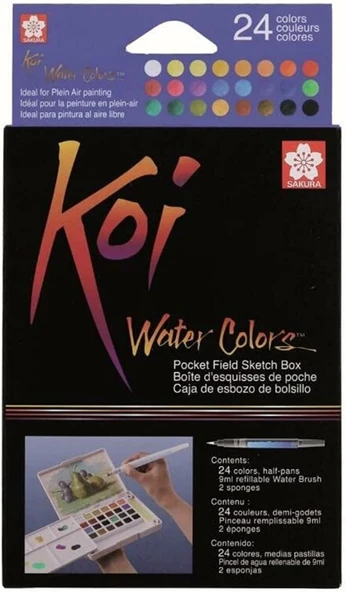 Sakura Koi 24'lü Sulu Boya Seti / BXNCW-24H ürün görseli 1
