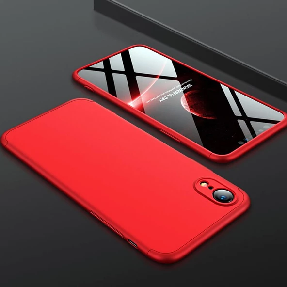 Apple Iphone XR GKK Kılıf 360 Derece Tam Koruma - Resim 12