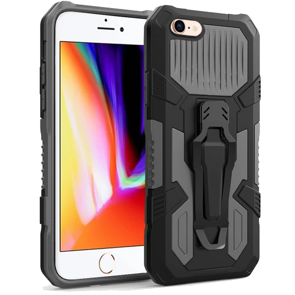 Apple Iphone 7/8 Zırh Tank Kılıf Yüksek Koruma - Resim 5