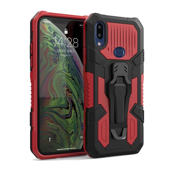 Samsung Galaxy A10S Zırh Tank Kılıf Yüksek Koruma - Resim 6