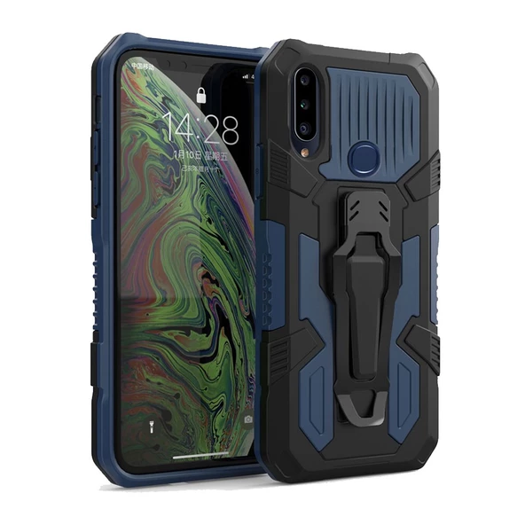 Samsung Galaxy A20S Zırh Tank Kılıf Yüksek Koruma - Resim 5