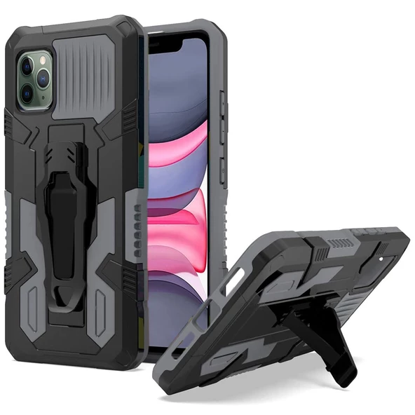 Apple Iphone 11 Pro Zırh Tank Kılıf Yüksek Koruma - Resim 11