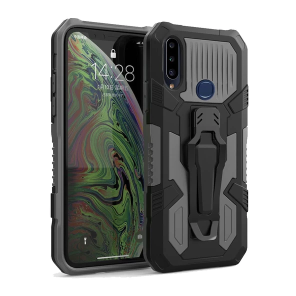 Samsung Galaxy A20S Zırh Tank Kılıf Yüksek Koruma - Resim 2