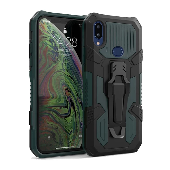 Samsung Galaxy A10S Zırh Tank Kılıf Yüksek Koruma - Resim 7