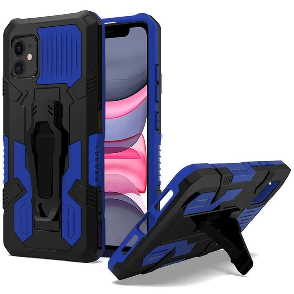 Apple Iphone 11 Zırh Tank Kılıf Yüksek Koruma - Resim 3