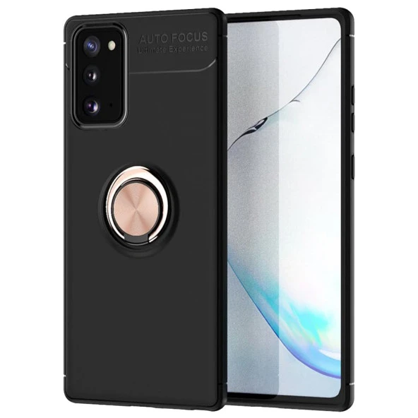 Samsung Galaxy Note 20 Yüzüklü Power Silikon Kılıf - Resim 3