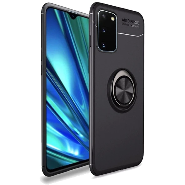 Samsung Galaxy S20 Yüzüklü Power Silikon Kılıf - Resim 2