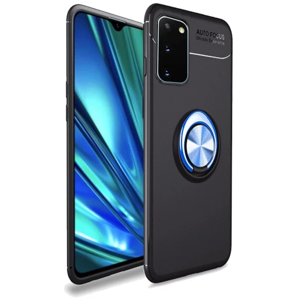 Samsung Galaxy S20 Yüzüklü Power Silikon Kılıf - Resim 3